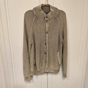 Lucky Brand Men's Tan Cardigan Sweater